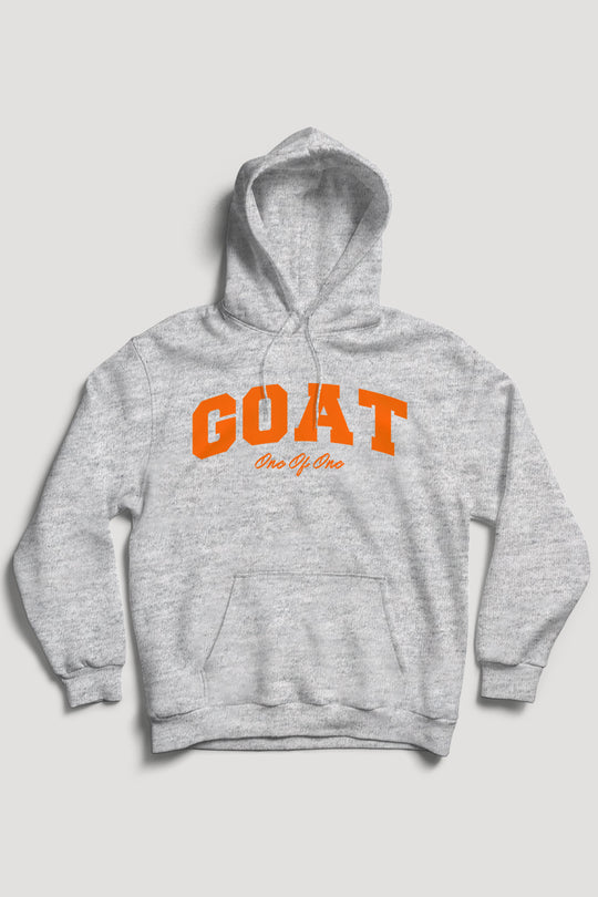 Geitenhoodie (oranje logo)