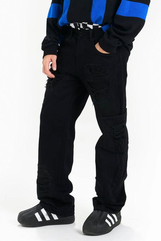 Honest Relaxed Fit Denim (Jet Black) (M8195T) - Zamage