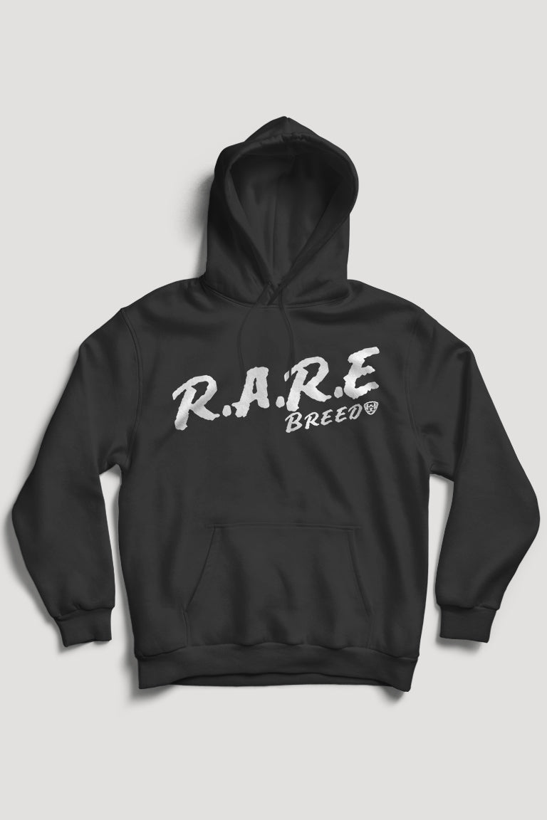 Zeldzame ras hoodie (wit logo)