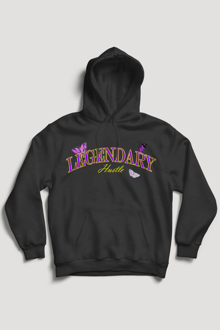 Legendarische Hoodie (Paars - Goud Logo)