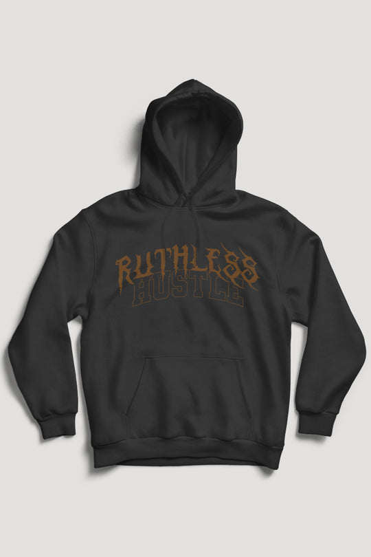 Ruthless Hustle Hoodie (Brown Logo)