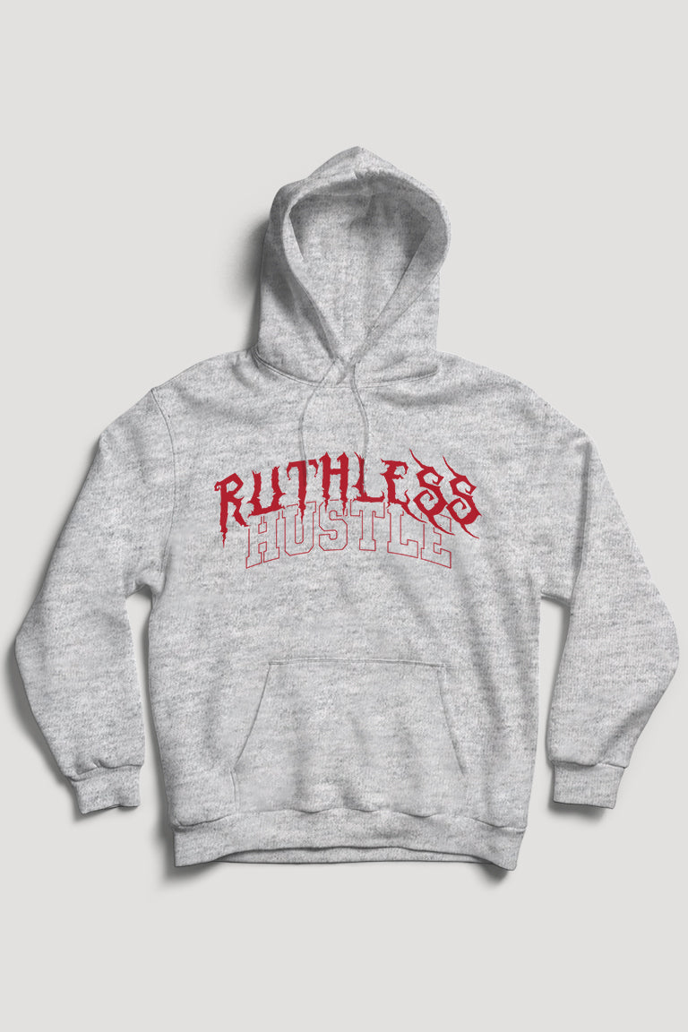 Ruthless Hustle Hoodie (Red Logo)