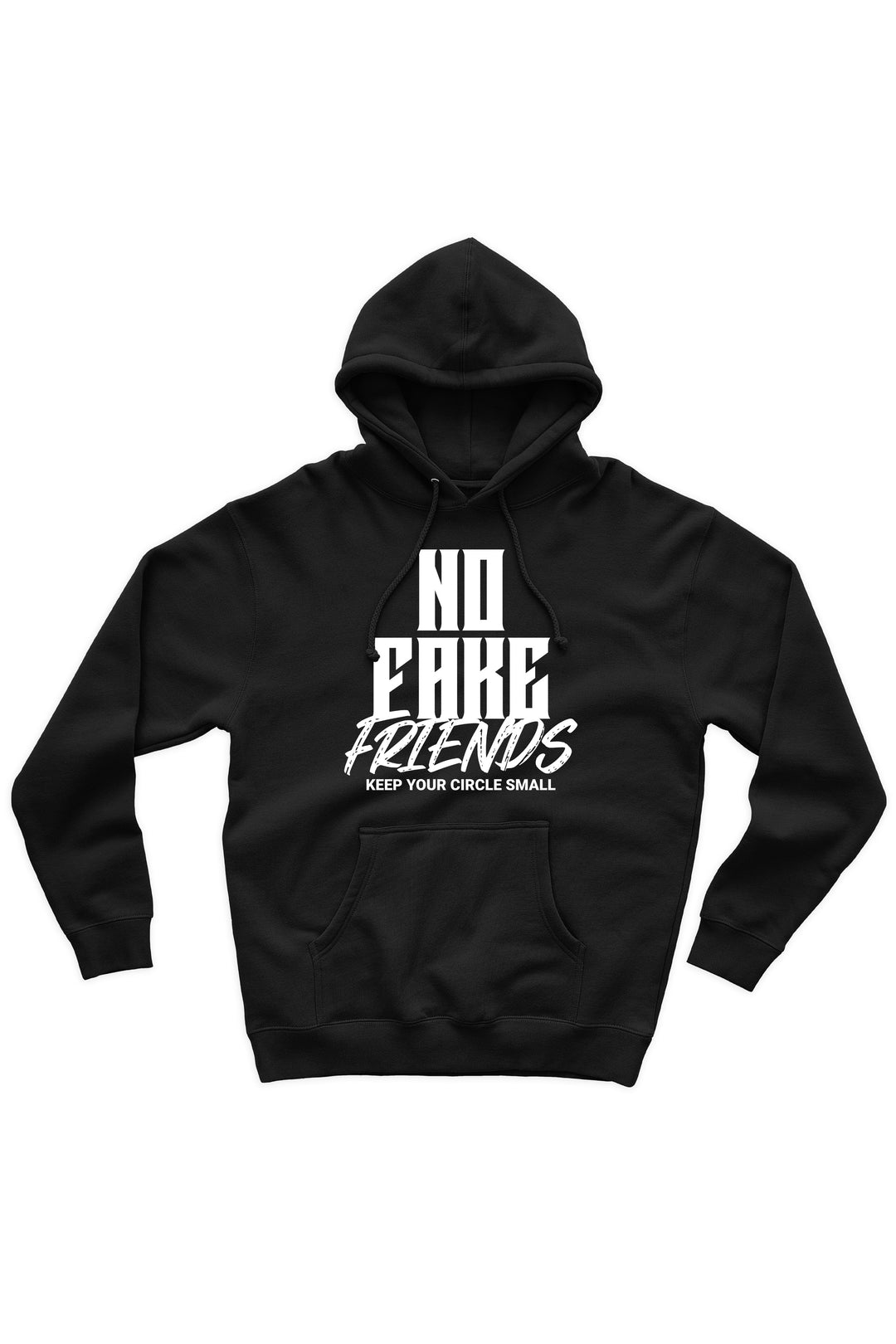 No Fake Friends Hoodie (White Logo) - Zamage