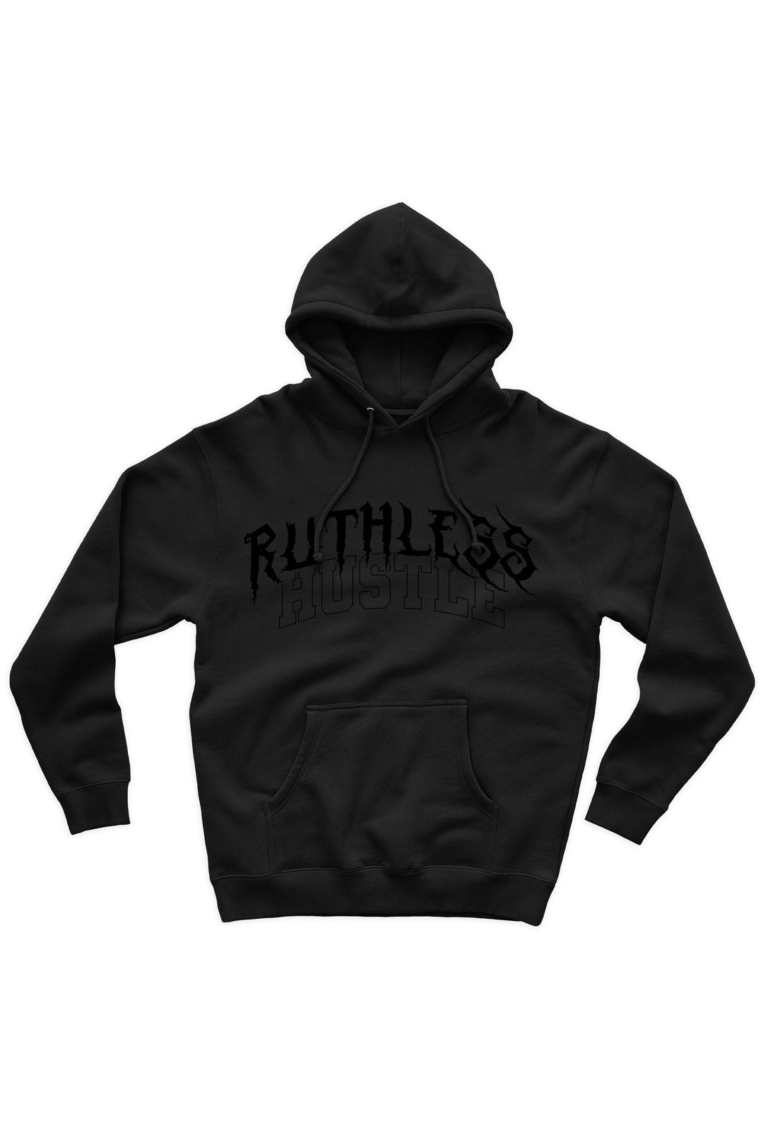 Ruthless Hustle Hoodie (Black Logo) - Zamage
