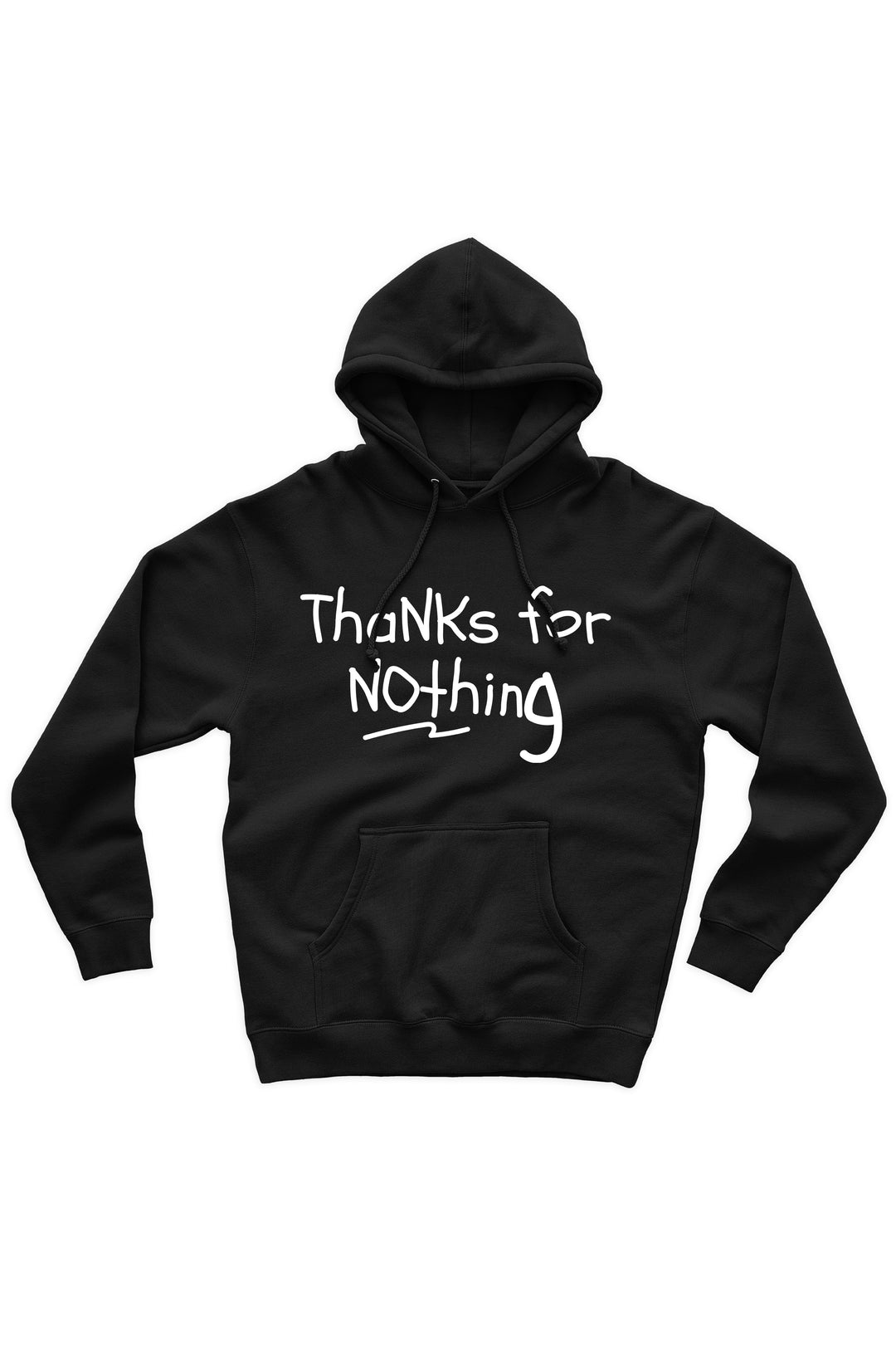 Thanks For Nothing Hoodie (White Logo) - Zamage