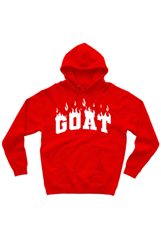 Goat Flame Hoodie (White Logo) - Zamage