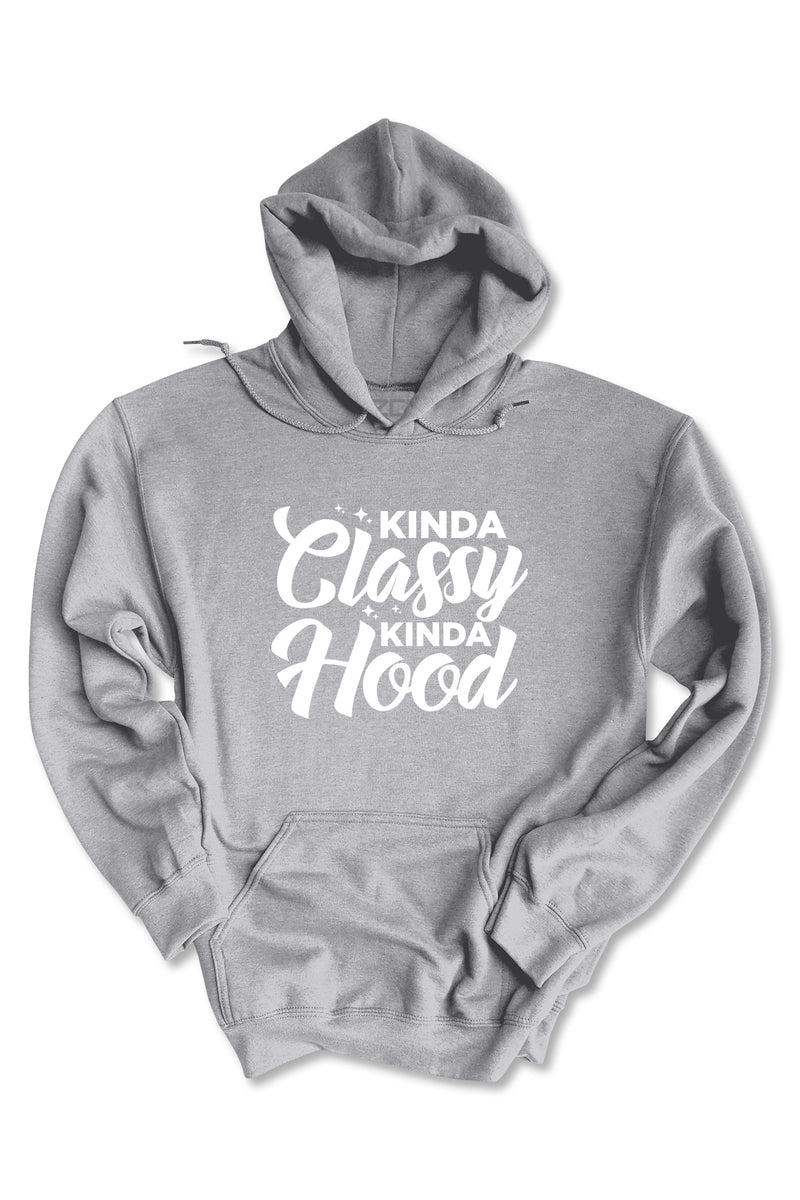 Kinda Classy Kinda Hood Hoodie (White Logo)