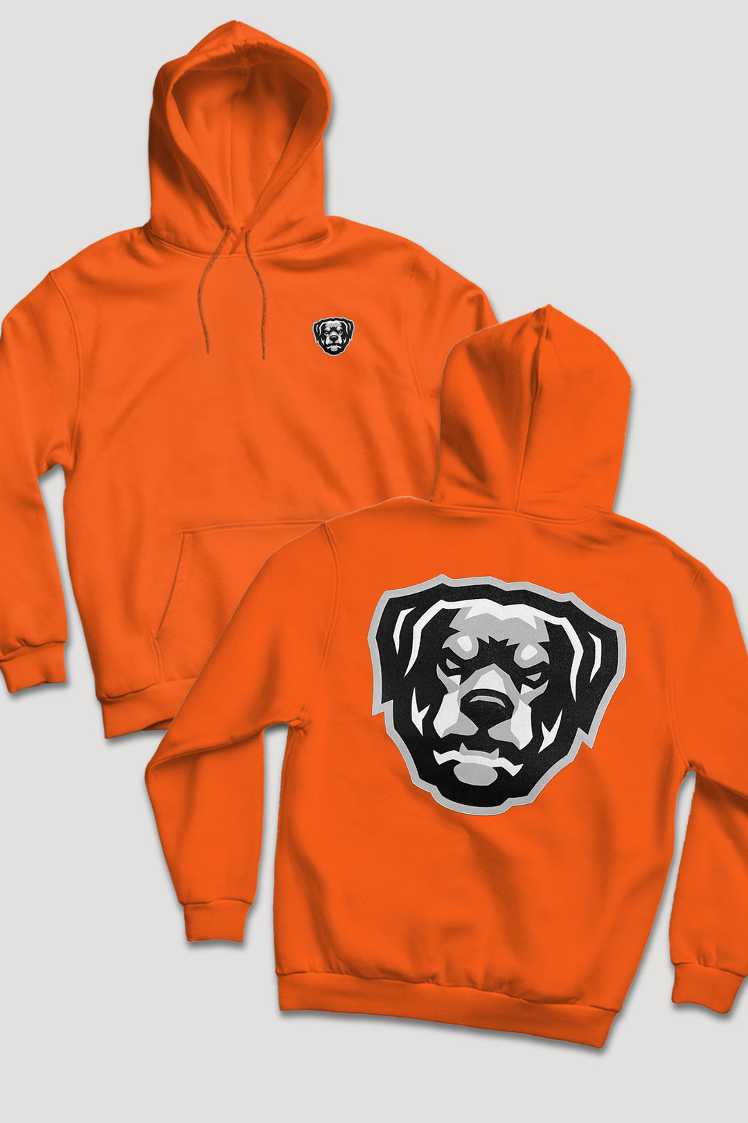 Puff Print HOV Hoodie (White - Black - Grey Logo)
