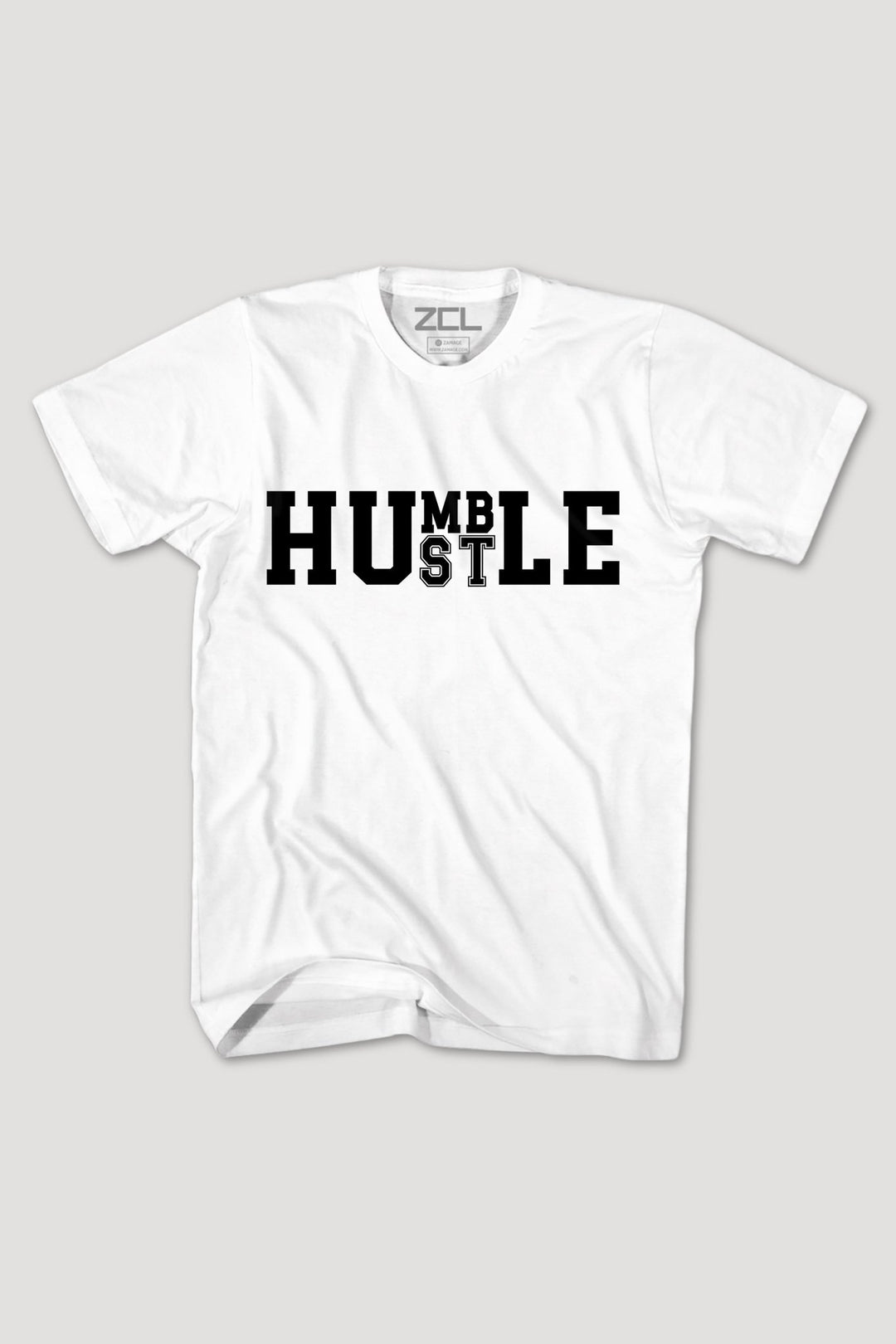Humble Hustle Tee (Black Logo) - Zamage