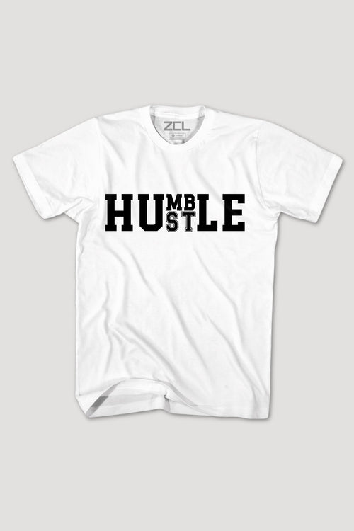 Humble Hustle Tee (Black Logo) - Zamage