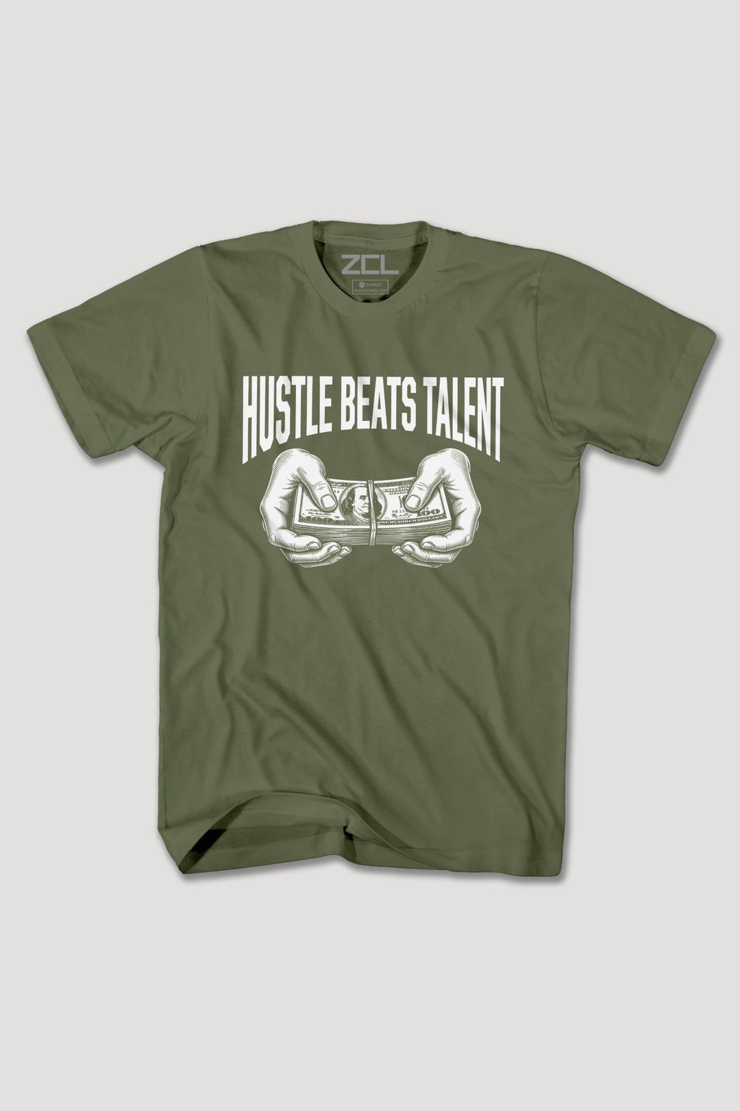 HUSTLE BEATS TALENT TEE - Zamage