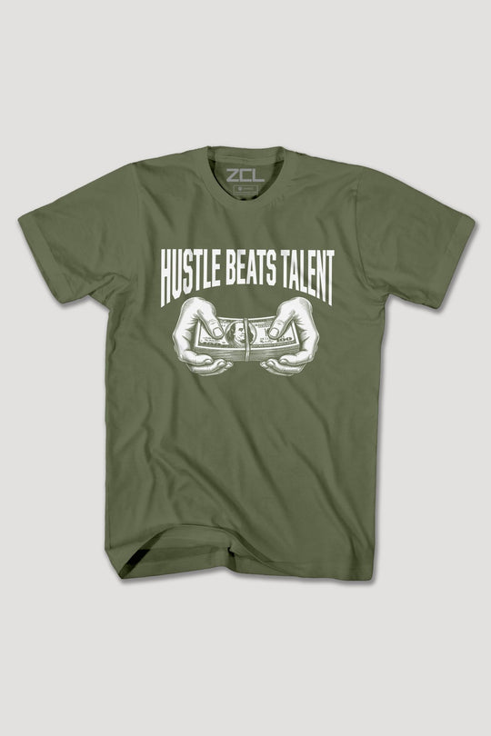 HUSTLE BEATS TALENT TEE - Zamage