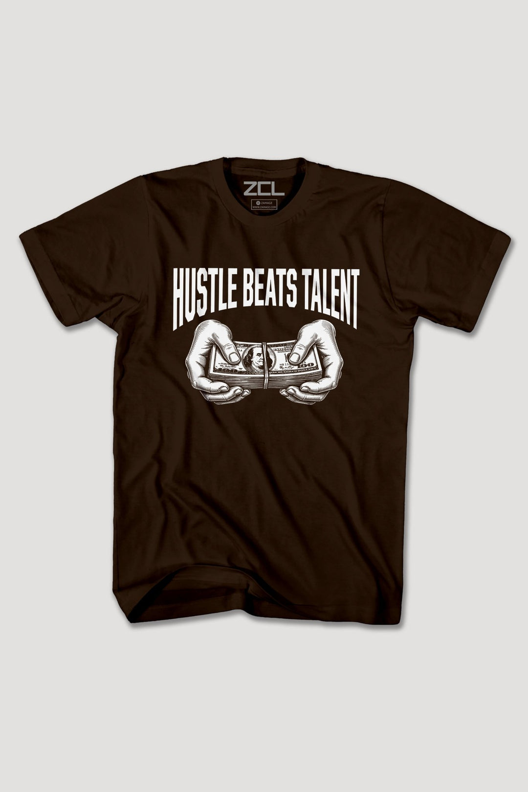 HUSTLE BEATS TALENT TEE - Zamage