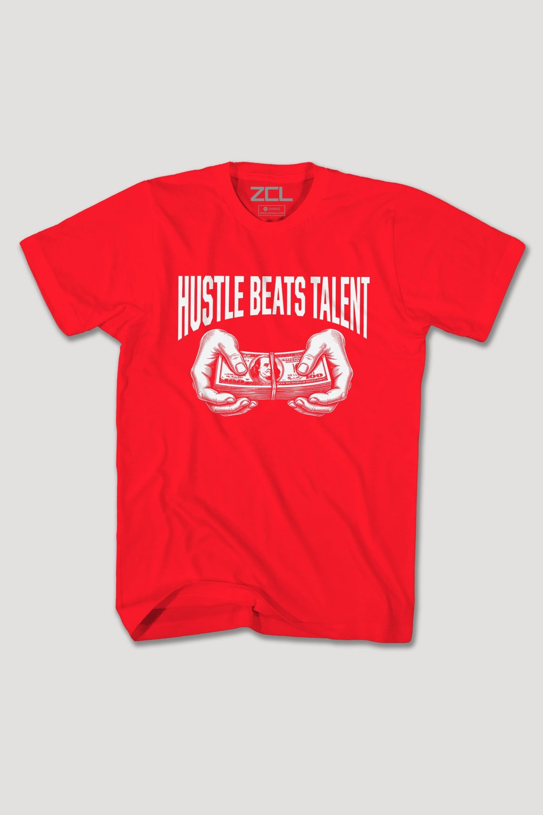 HUSTLE BEATS TALENT TEE - Zamage