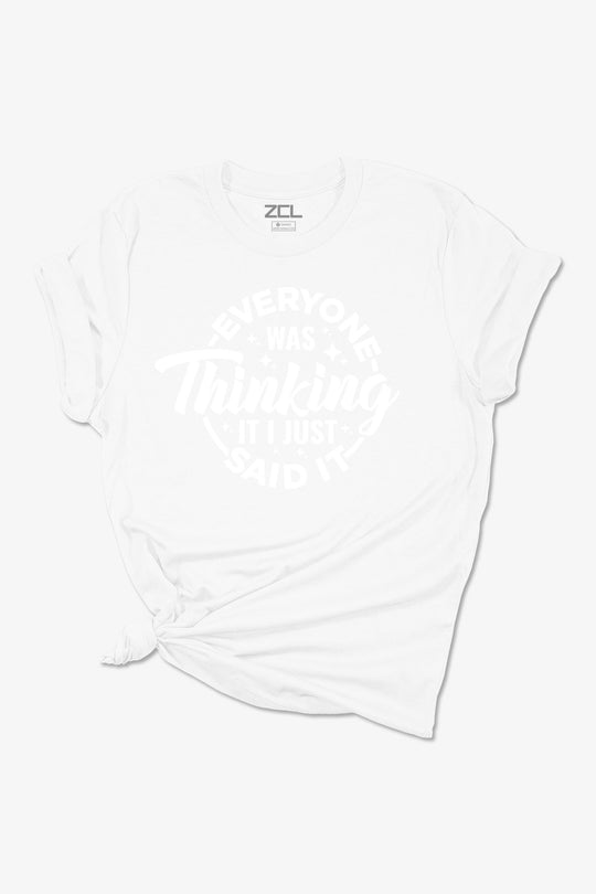 I Just Said It Women's Tee (White Logo) - Zamage