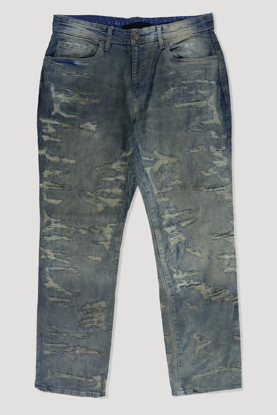 Distressed Relaxed Fit Denim (Sandstorm) (JA2118R)
