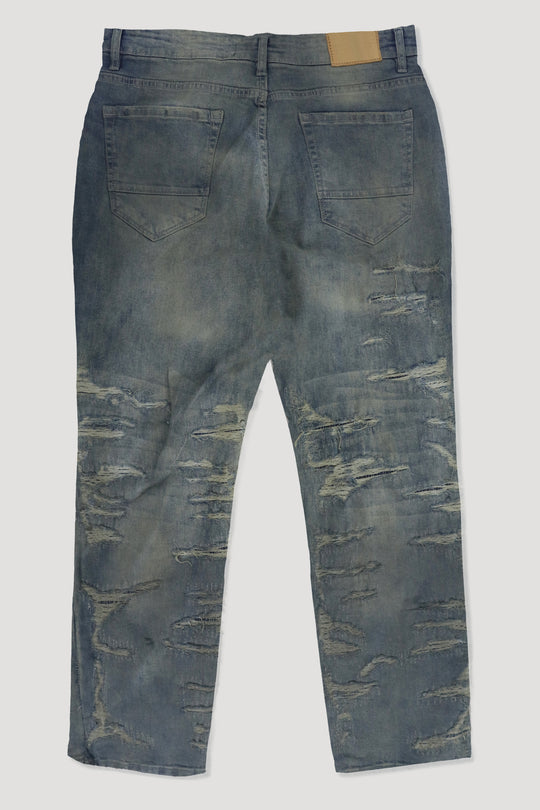 Distressed Relaxed Fit Denim (Sandstorm) (JA2118R)