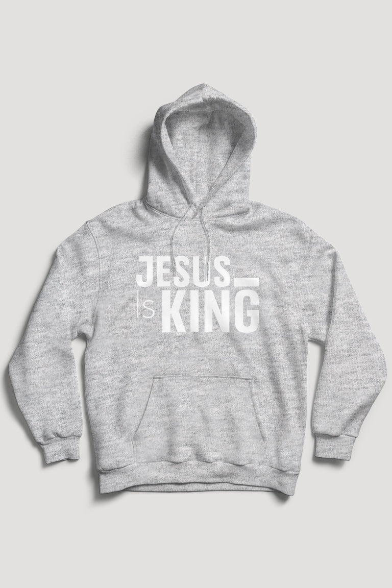 Jesus Is King Hoodie (White Logo) - Zamage