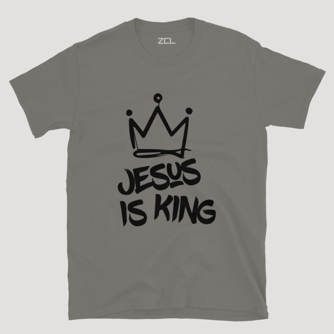 Jesus Is King Tee (Black Logo) - Zamage