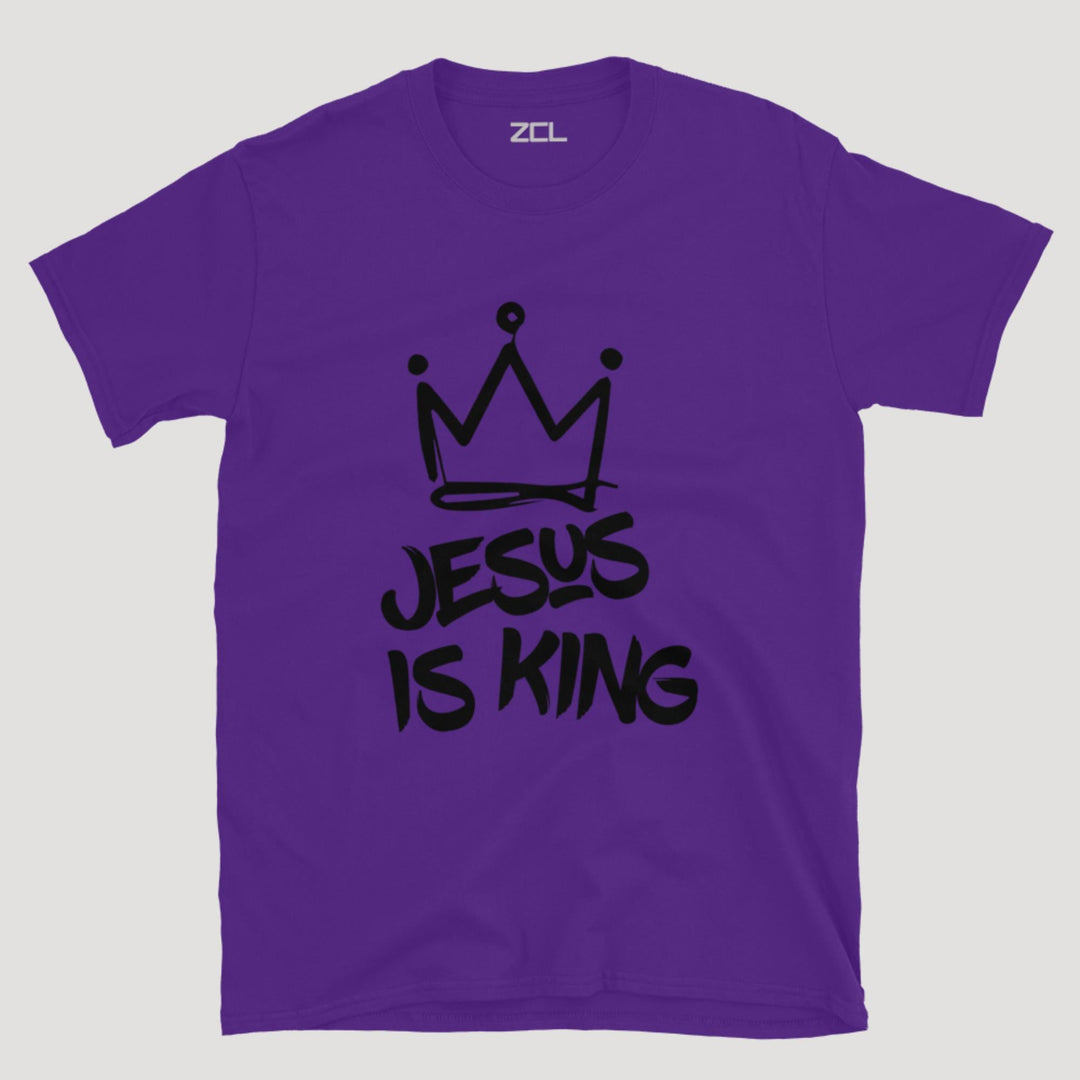 Jesus Is King Tee (Black Logo) - Zamage