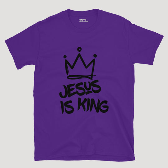Jesus Is King Tee (Black Logo) - Zamage