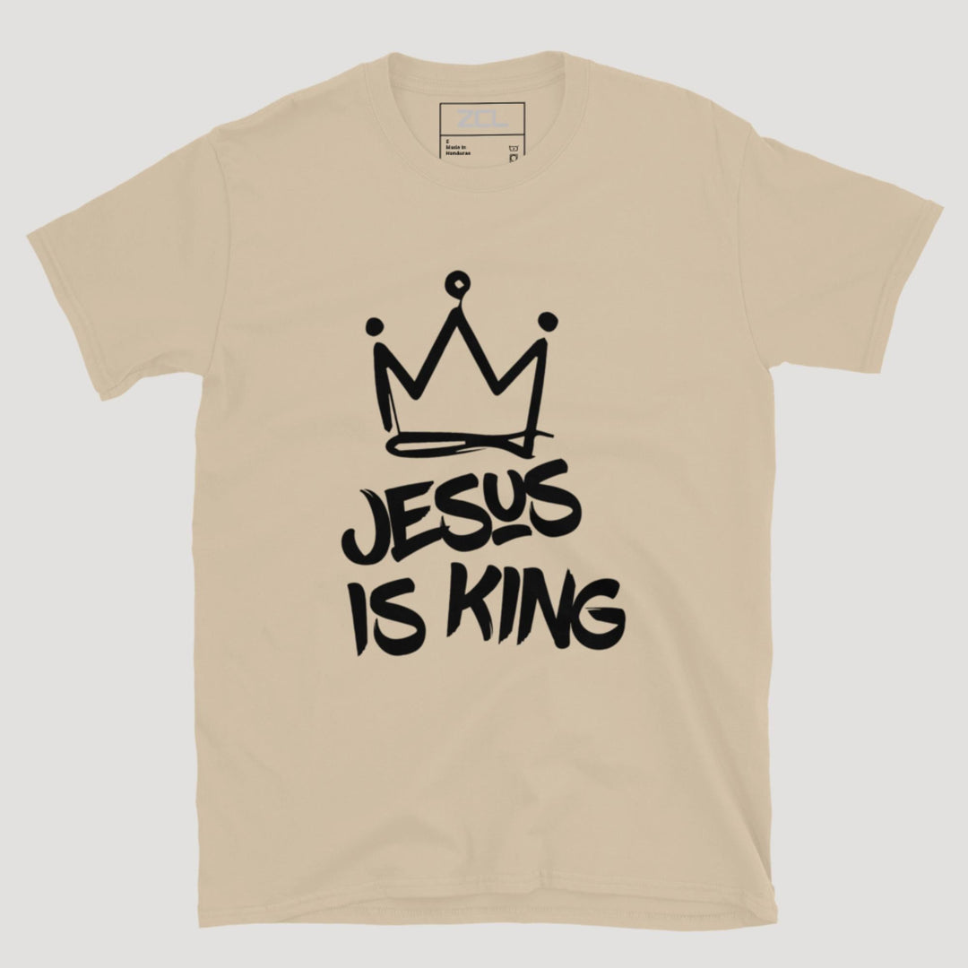 Jesus Is King Tee (Black Logo) - Zamage