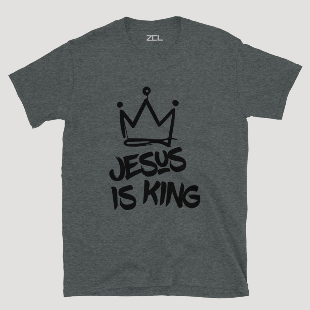 Jesus Is King Tee (Black Logo) - Zamage