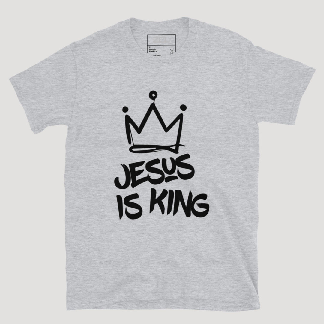 Jesus Is King Tee (Black Logo) - Zamage