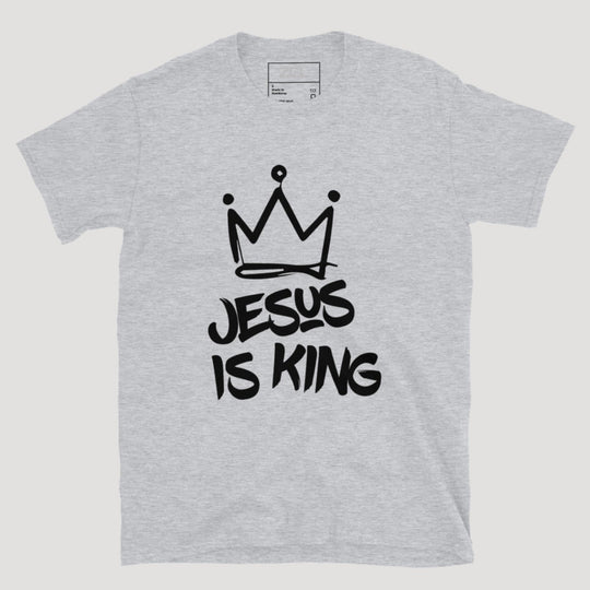 Jesus Is King Tee (Black Logo) - Zamage