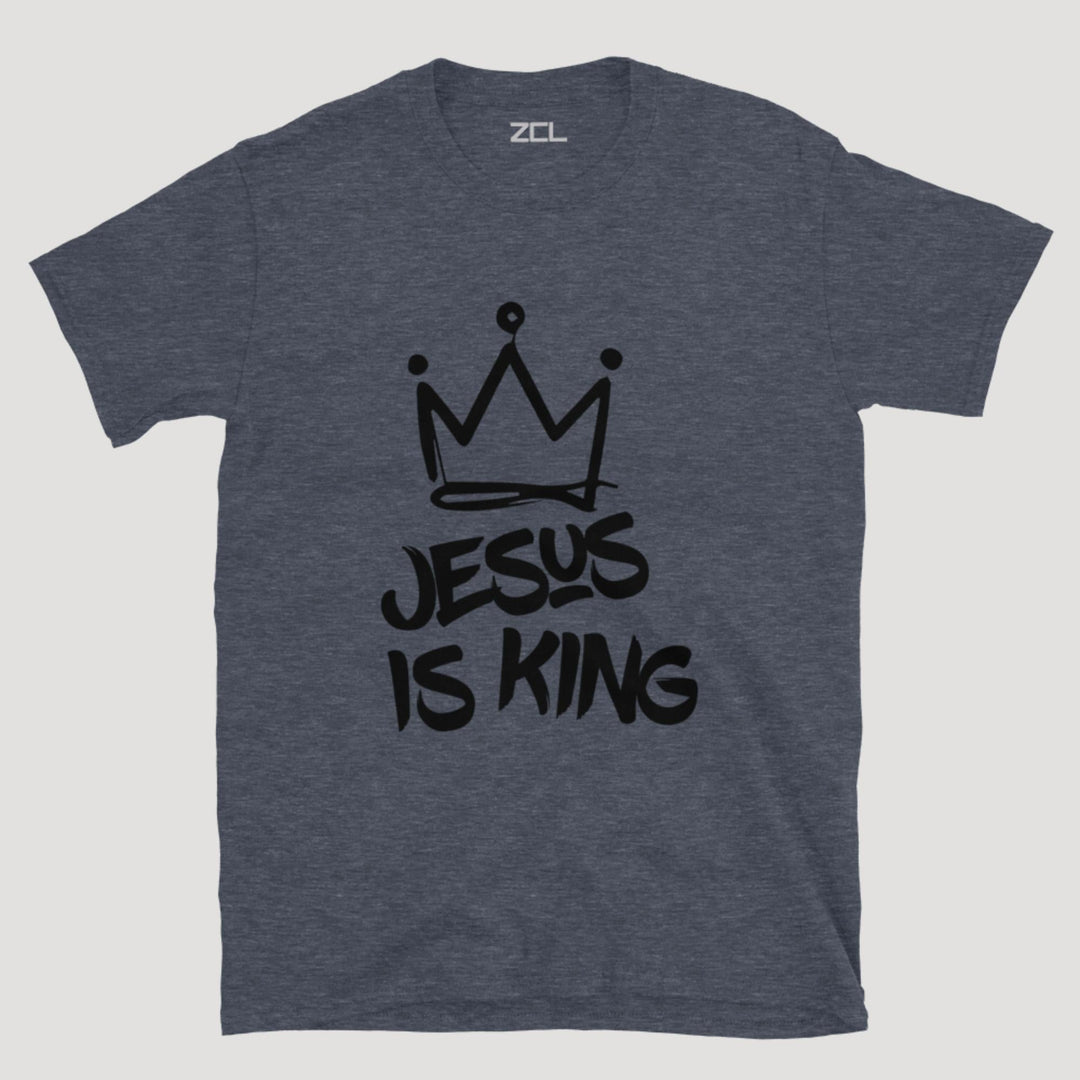 Jesus Is King Tee (Black Logo) - Zamage