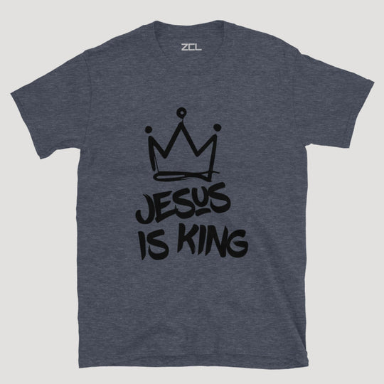 Jesus Is King Tee (Black Logo) - Zamage