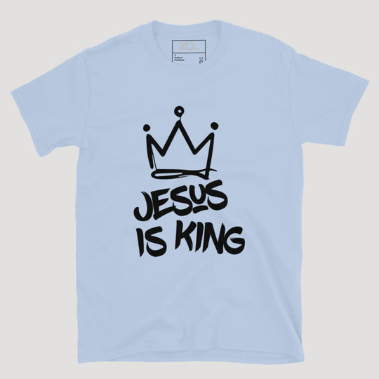 Jesus Is King Tee (Black Logo) - Zamage