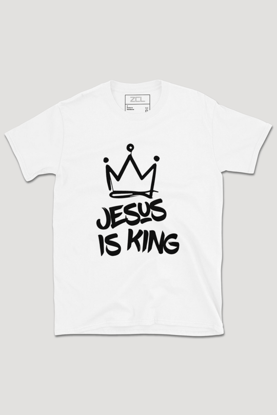 Jesus Is King Tee (Black Logo) - Zamage
