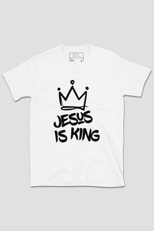 Jesus Is King Tee (Black Logo) - Zamage