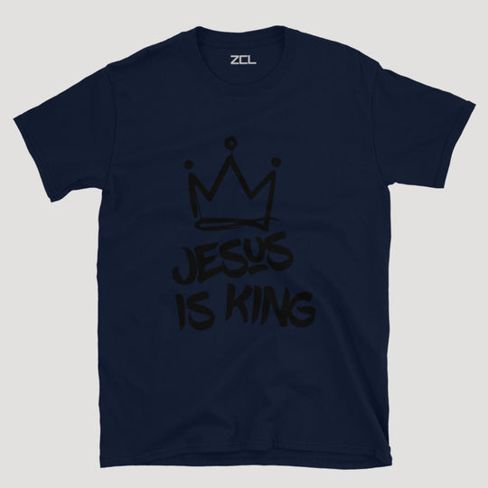 Jesus Is King Tee (Black Logo) - Zamage