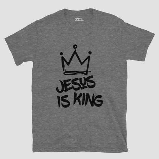 Jesus Is King Tee (Black Logo) - Zamage