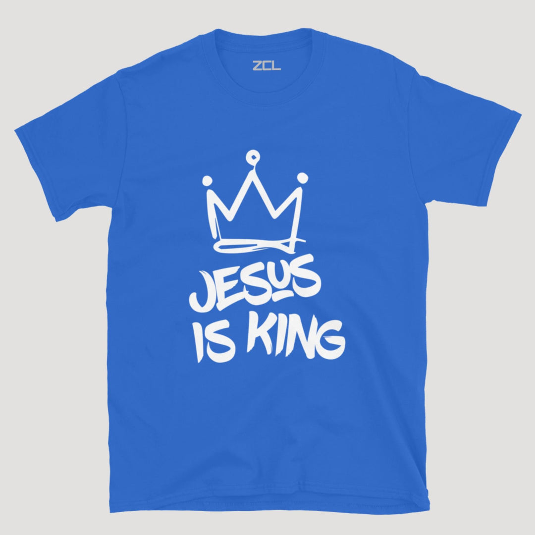 Jesus Is King Tee (White Logo) - Zamage