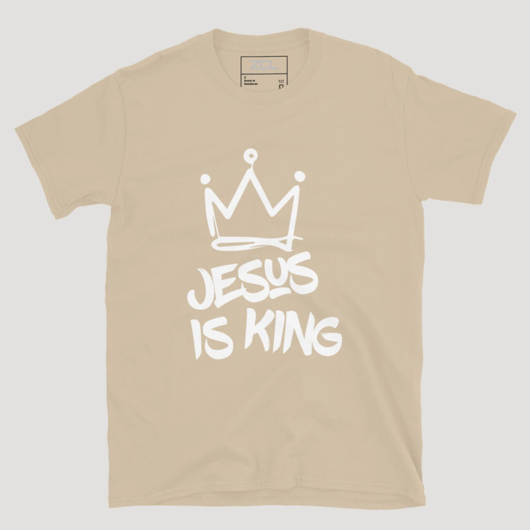 Jesus Is King Tee (White Logo) - Zamage