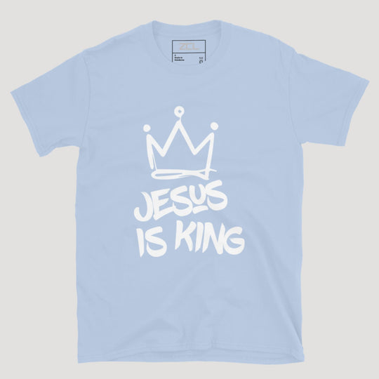 Jesus Is King Tee (White Logo) - Zamage