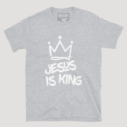 Jesus Is King Tee (White Logo) - Zamage