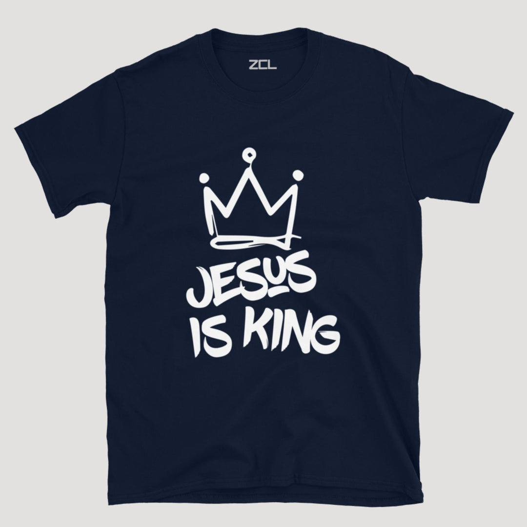 Jesus Is King Tee (White Logo) - Zamage