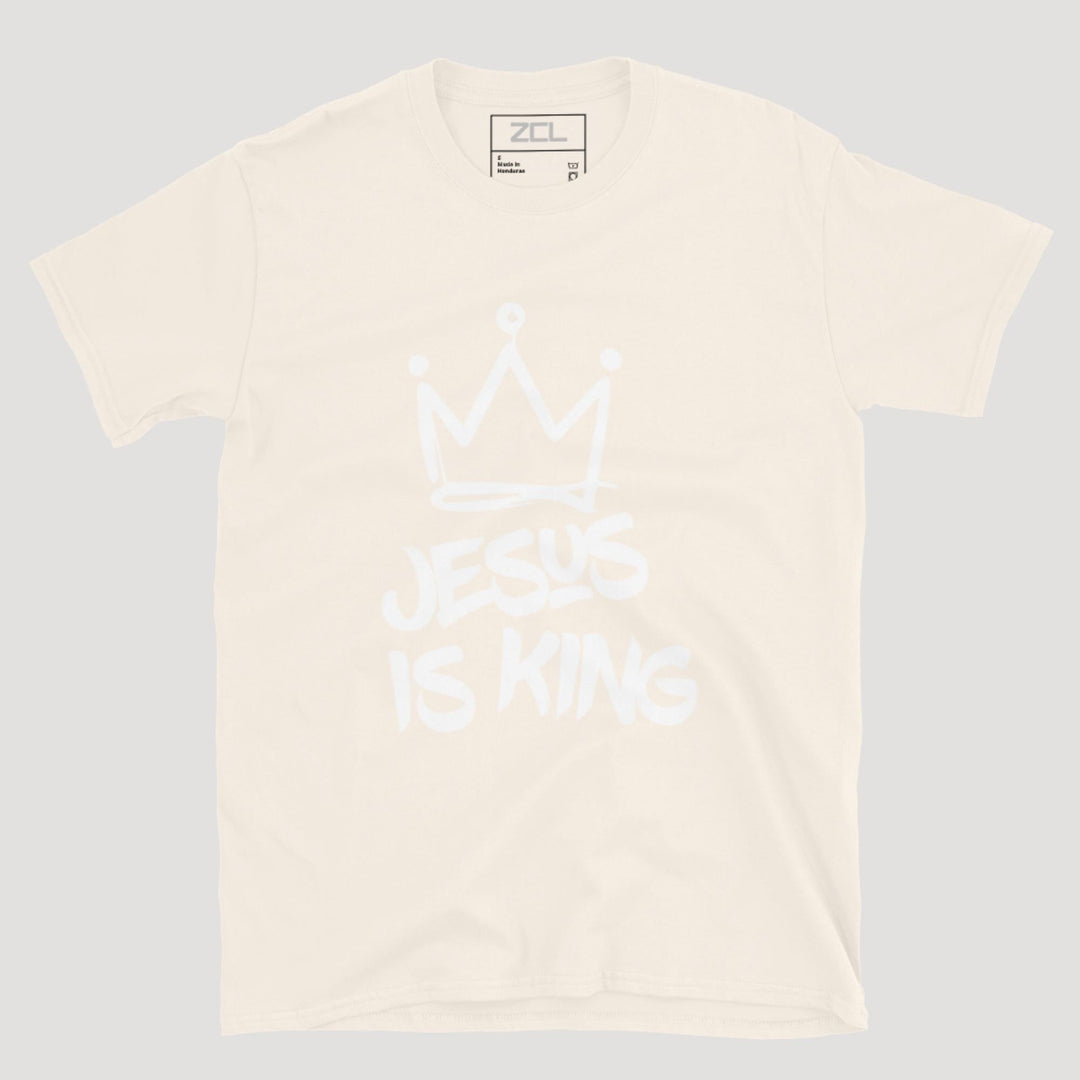 Jesus Is King Tee (White Logo) - Zamage