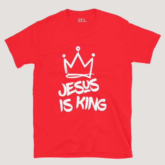 Jesus Is King Tee (White Logo) - Zamage