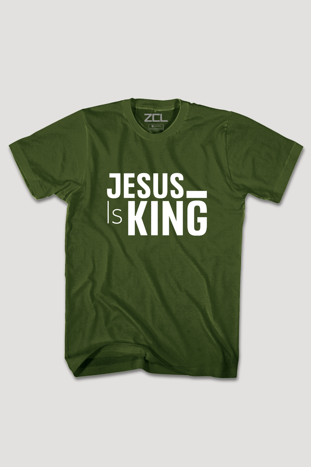 Jesus Is King Tee (White Logo) - Zamage