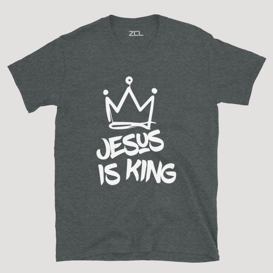 Jesus Is King Tee (White Logo) - Zamage