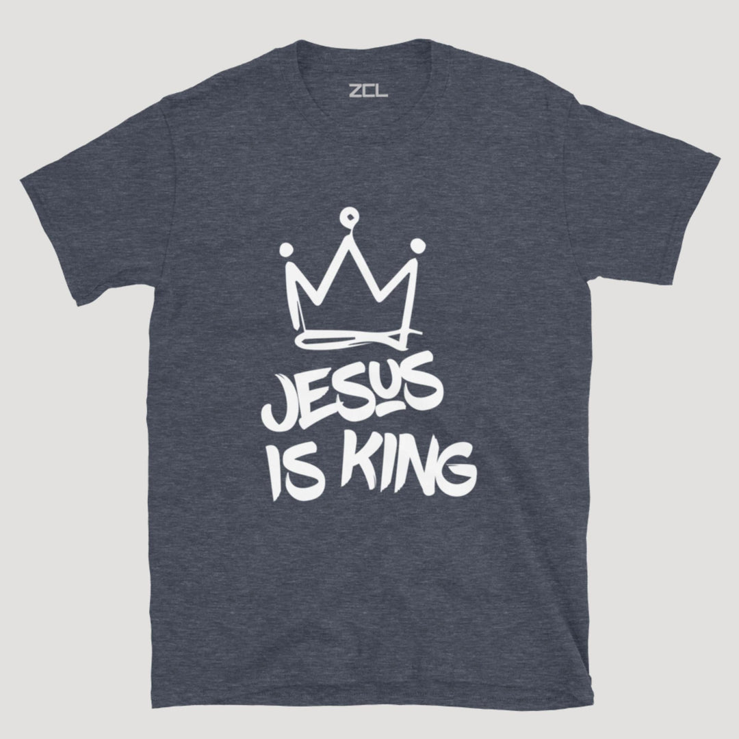 Jesus Is King Tee (White Logo) - Zamage
