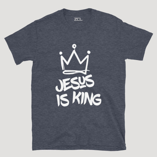 Jesus Is King Tee (White Logo) - Zamage