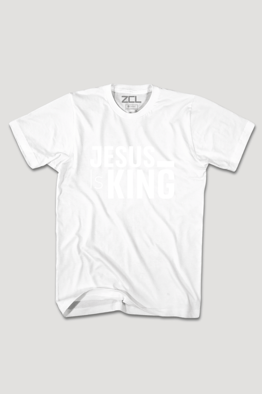 Jesus Is King Tee (White Logo) - Zamage