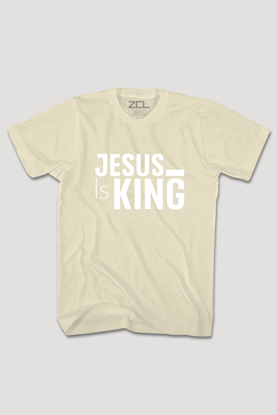 Jesus Is King Tee (White Logo) - Zamage