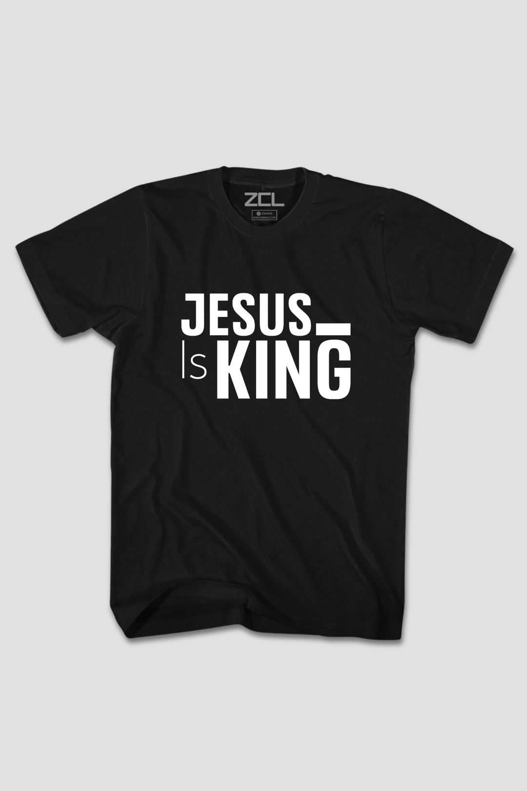 Jesus Is King Tee (White Logo) - Zamage